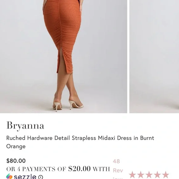 Oh Polly Bryanna Ruched Dress - Picture 4 of 6